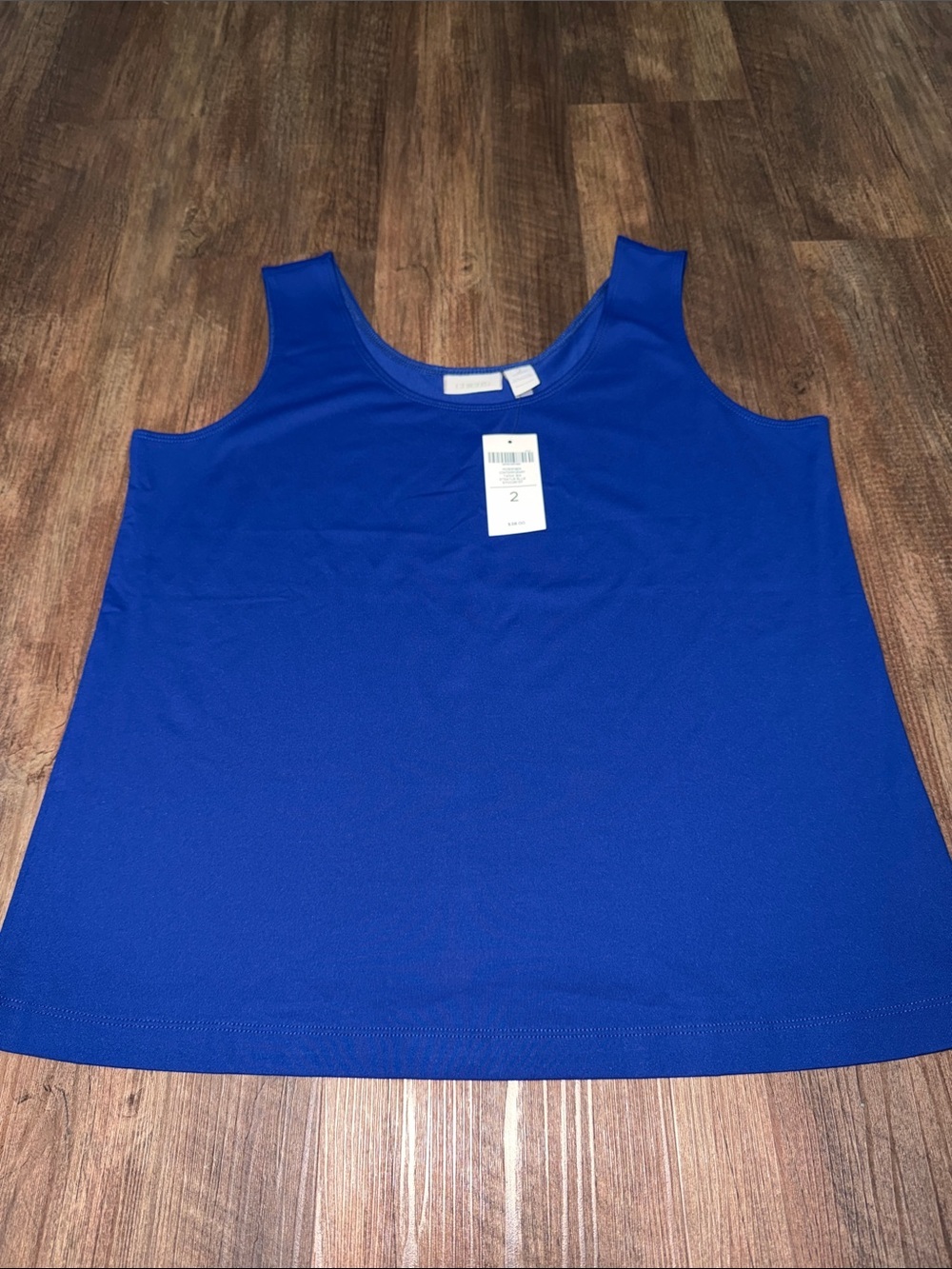 CHICO’S Lynette No Iron Shirt (3) & Microfiber Tank (2) Stratus Blue NWT - Picture 7 of 10